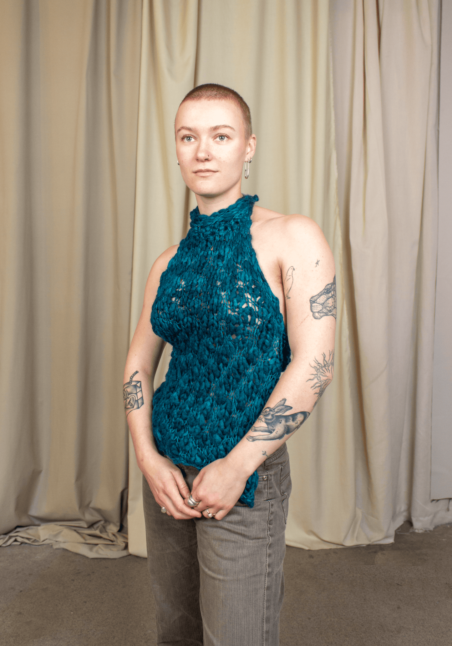 Slubby Backless