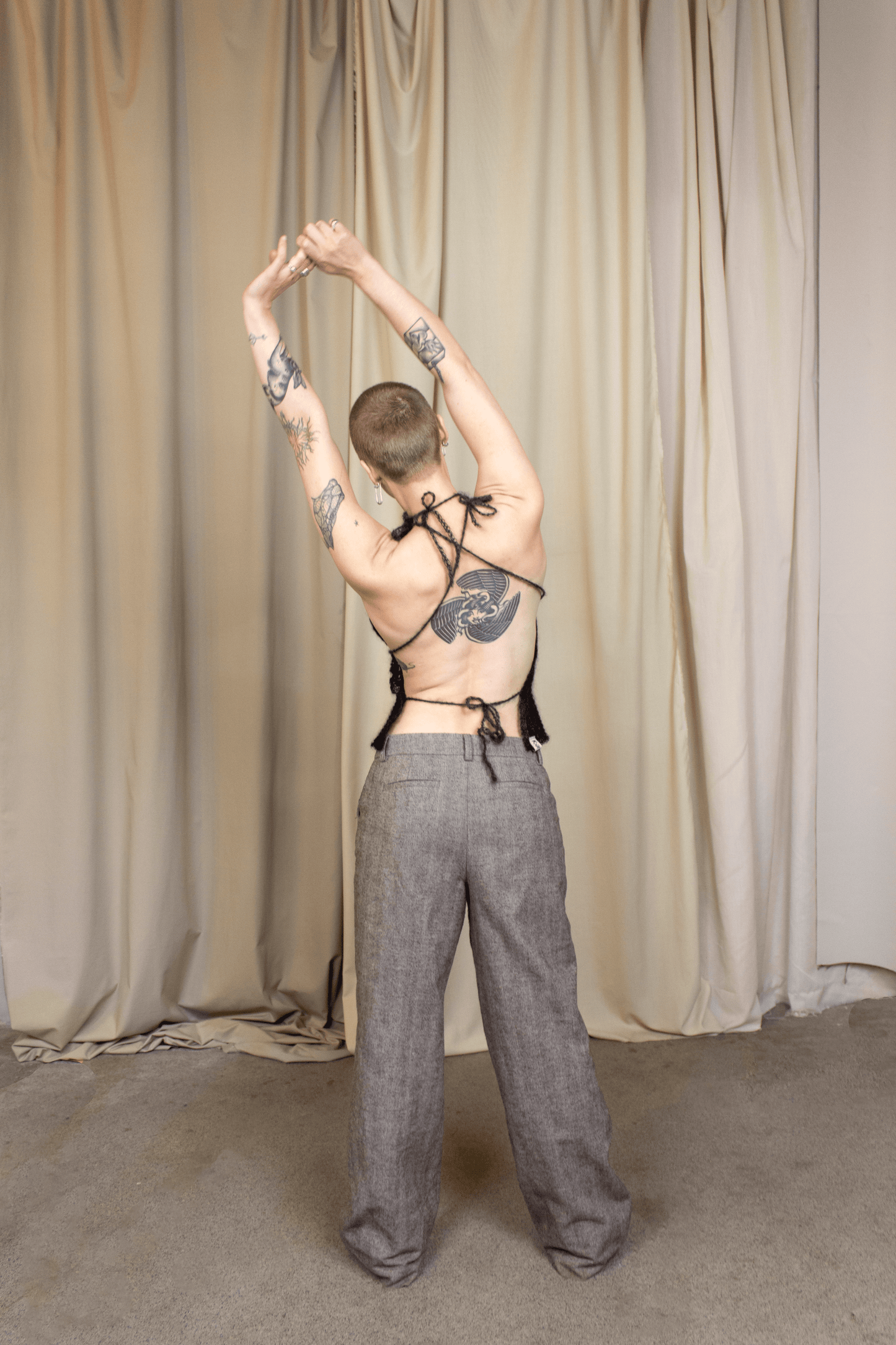Mohair Backless