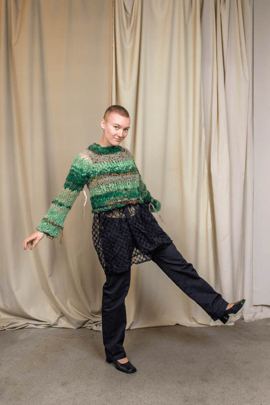 Moss Slubby Sweater